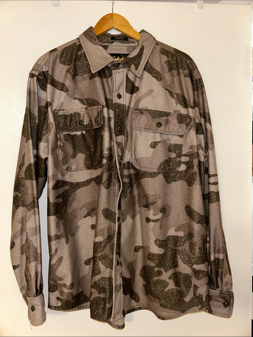 Cabela's Men's Camouflage Button Shirt Jacket
